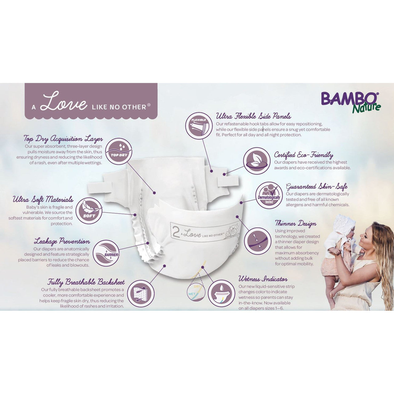 BMBNAT DIAPERS SIZE 5 ( 6 X 25 OZ )-5