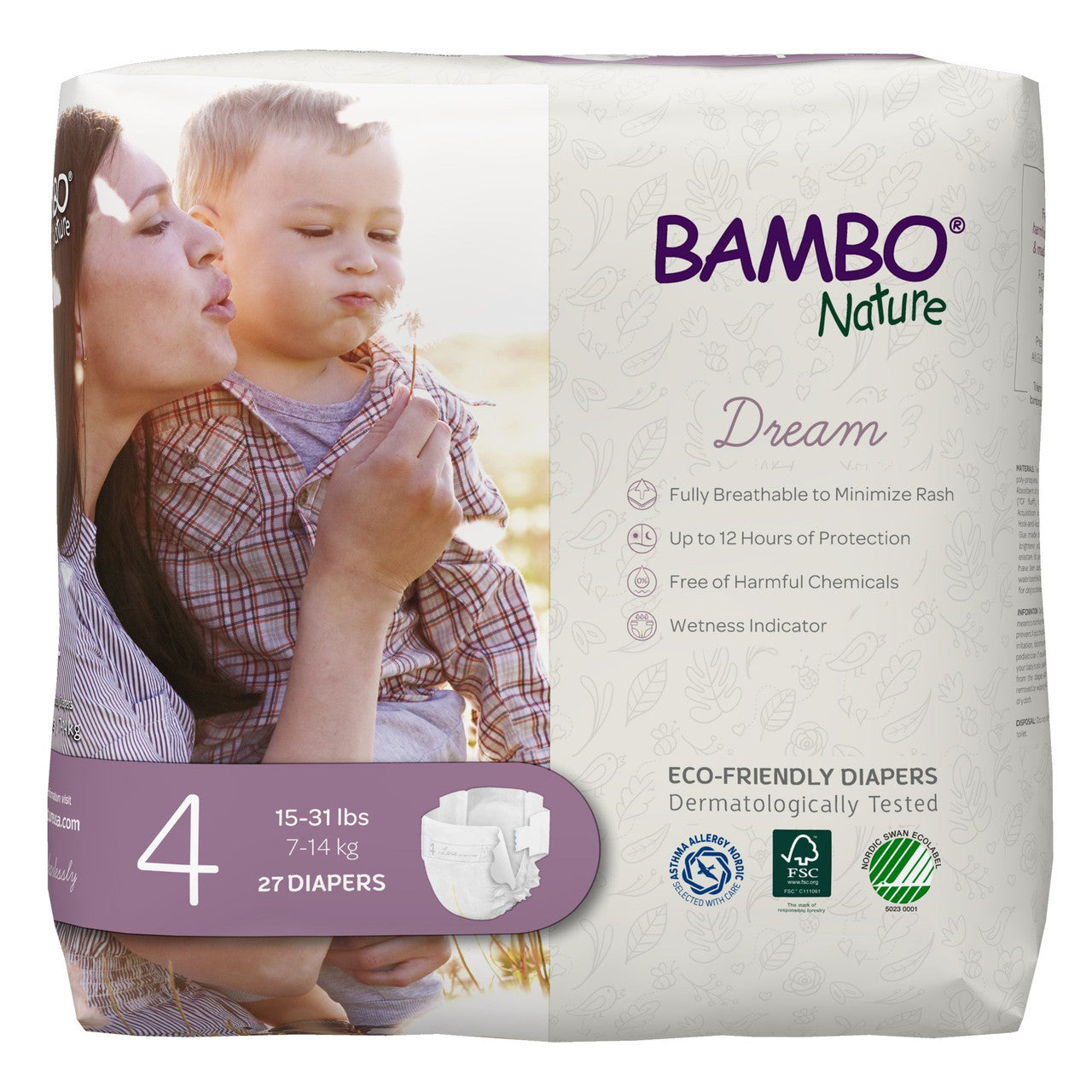 BMBNAT DIAPERS SIZE 4 ( 6 X 27 OZ )-0